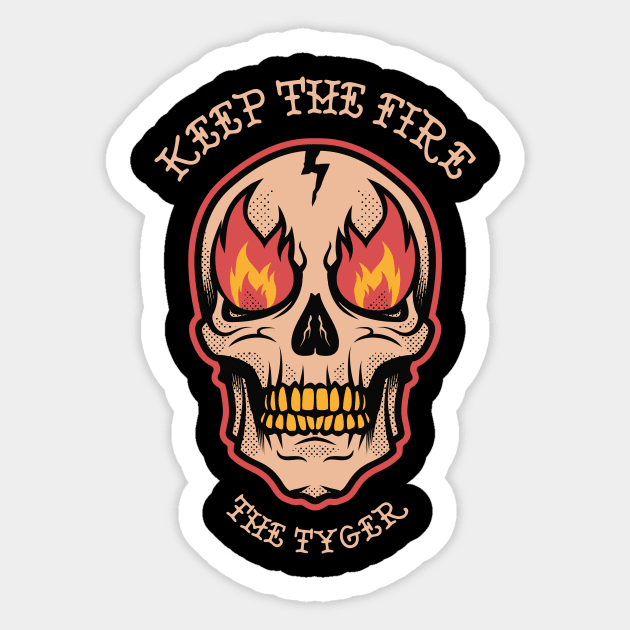 Keep The Fire Sticker by thetyger